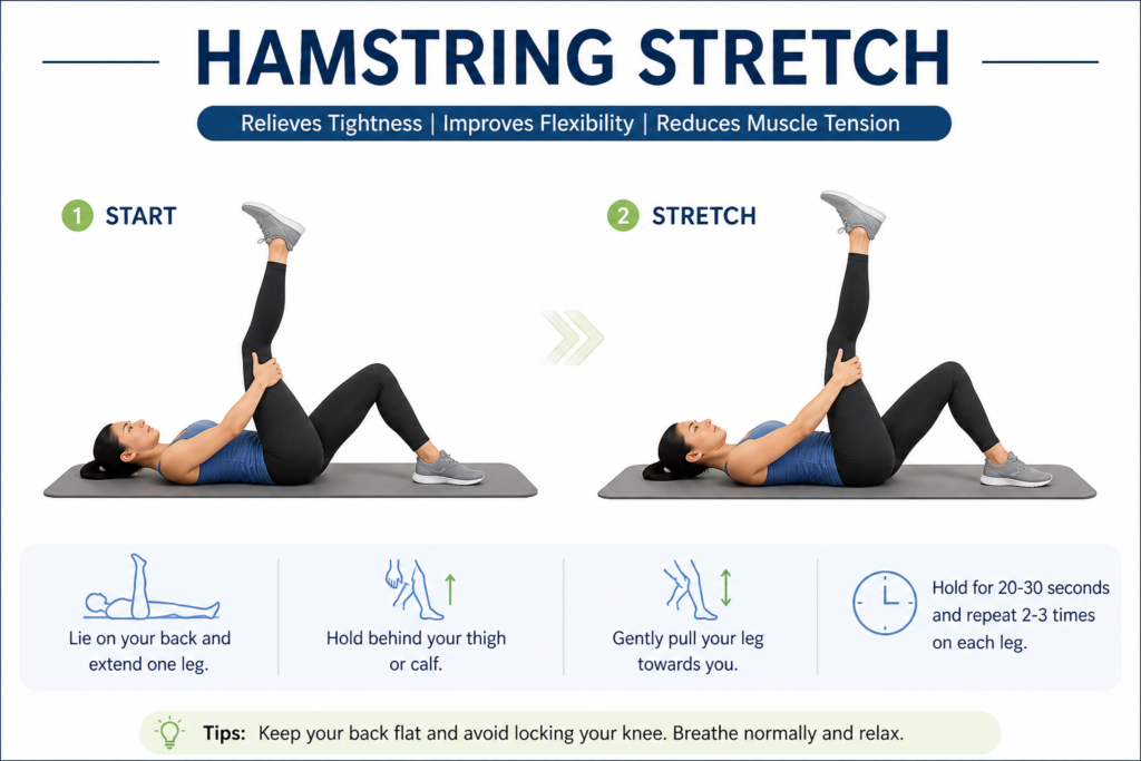Hamstring stretch